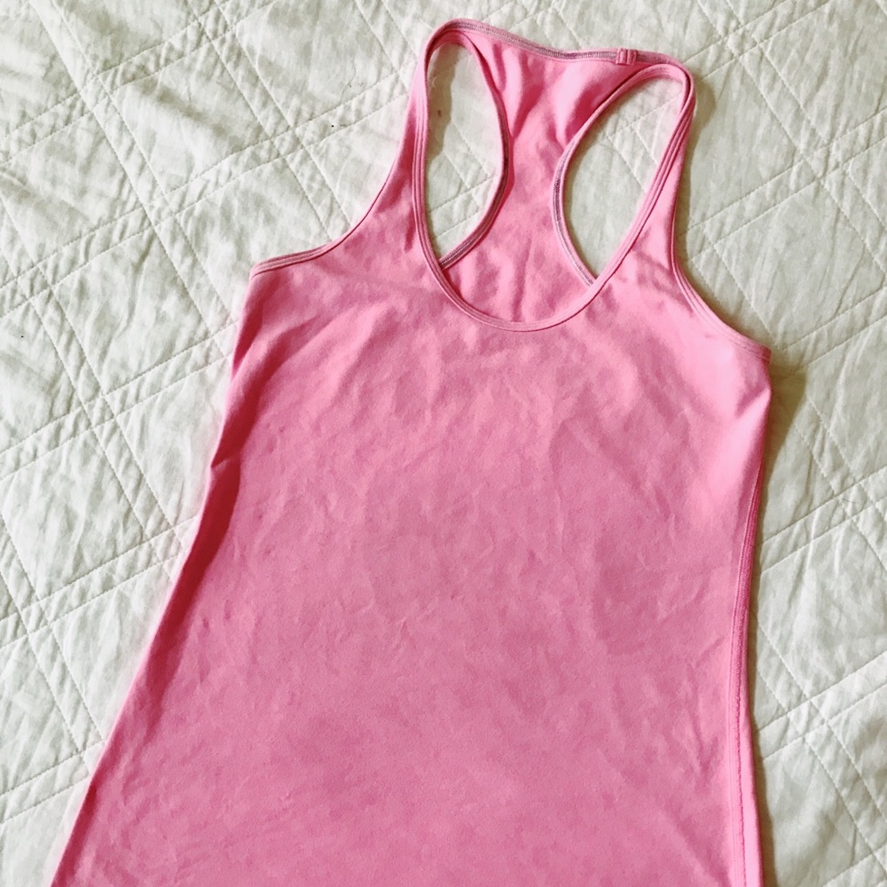 Lulu Lemon Cook Racerback tank in pink!